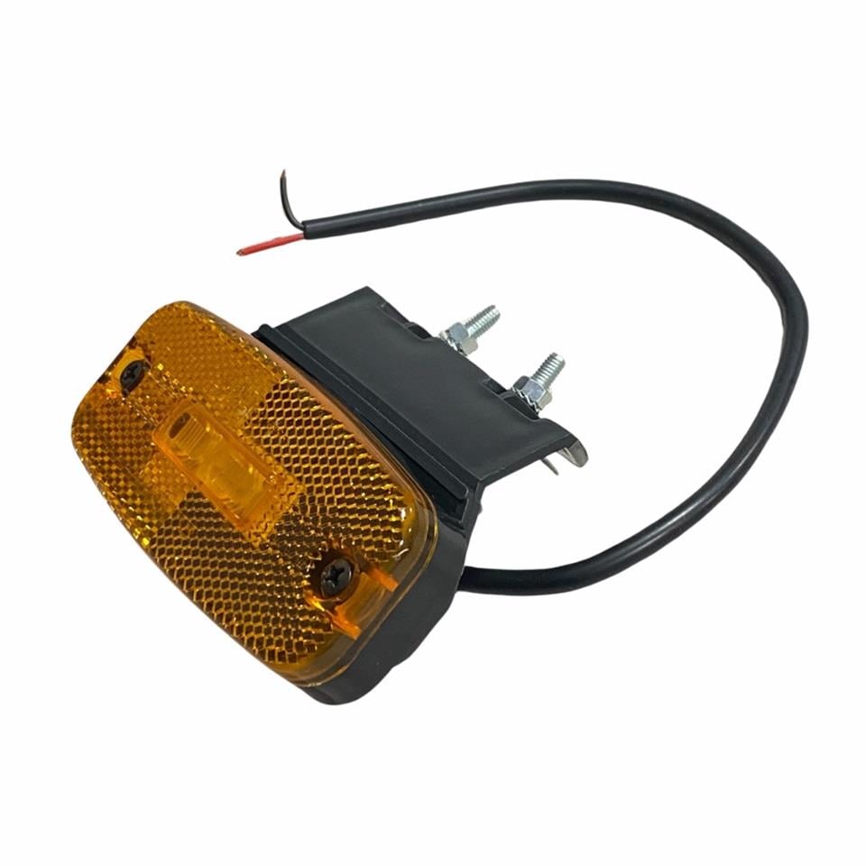 24V DORSE YAN SİNYAL LAMBA SİDE MARKER (3 LEDLİ) (DIŞA BAĞLANTI) (OVAL) (110*50 MM)
