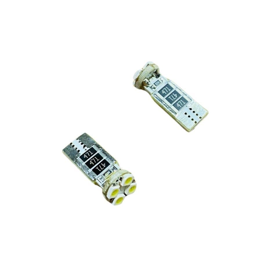 12V DİPSİZ AMPUL T10 (4 LEDLİ) BEYAZ UZUN CB (2 AD)
