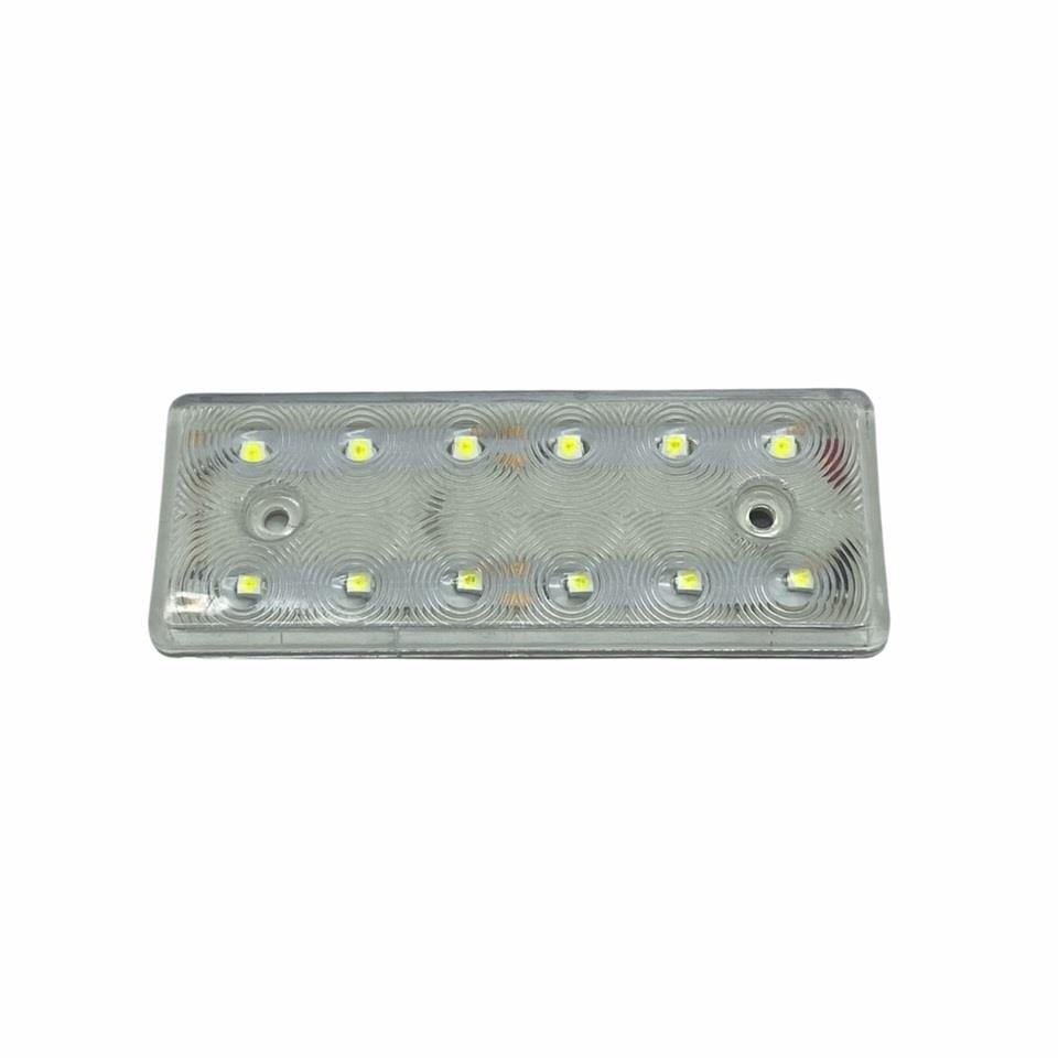 24V YAN PARK LAMBASI SİDE MARKER BEYAZ (12 LEDLİ) (111*42 MM)