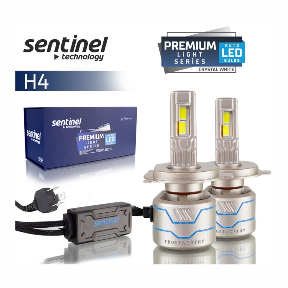 12V H4 CSP LED XENON FAR AMPUL SETİ 6000K 15000 LÜMEN CANBUS