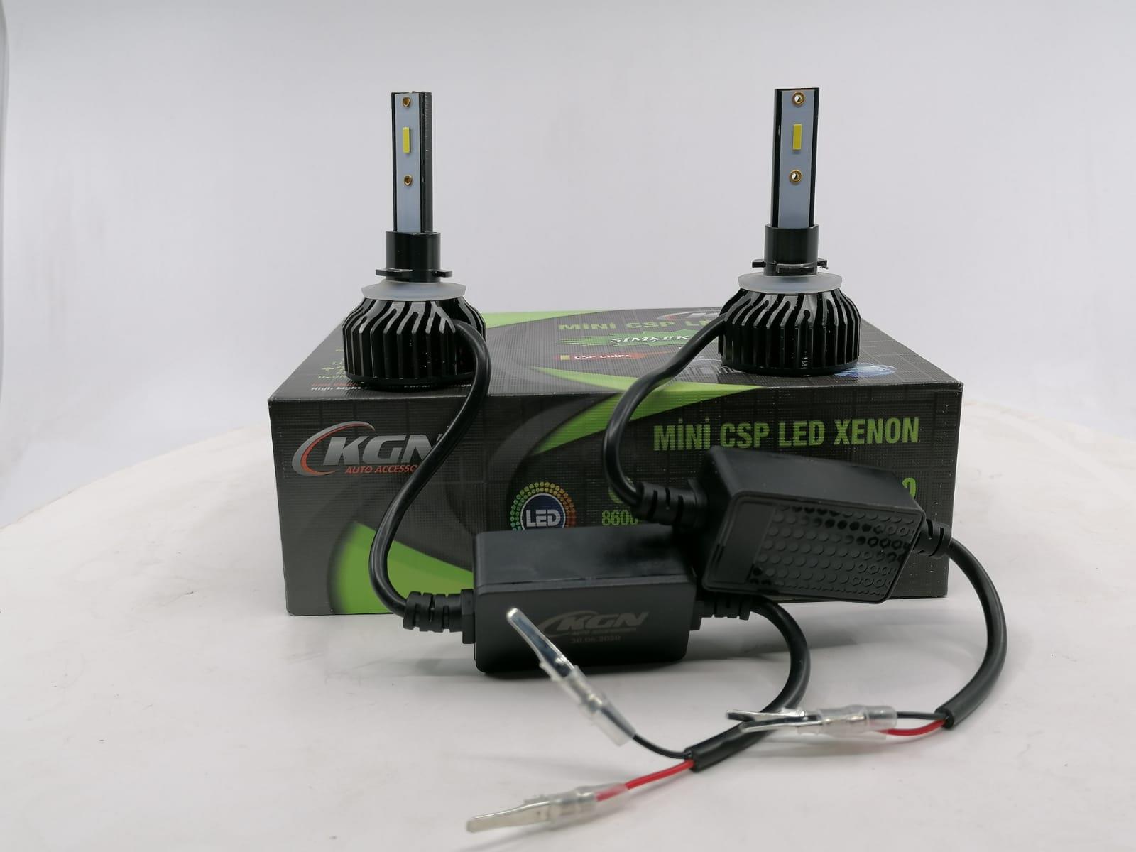 KGN 12V H27 CSP LED XENON FAR AMPUL SETİ 6500K 8600 LÜMEN CANBUS