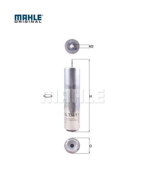 MAHLE YAKIT FİLTRESİ (DİZEL) BMW 1 SERİSİ/3 SERİSİ/4 SERİSİ 2010 >