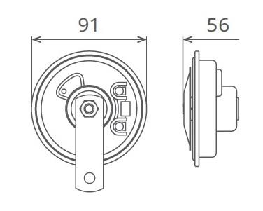SEGER 12V DİDİT KORNA 435 HZ İNCE SES SİYAH (91 MM)
