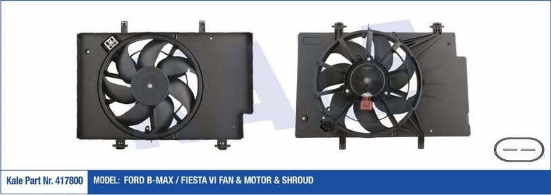 KALE 12V FAN MOTORU FORD FİESTA/B-MAX/COURIER