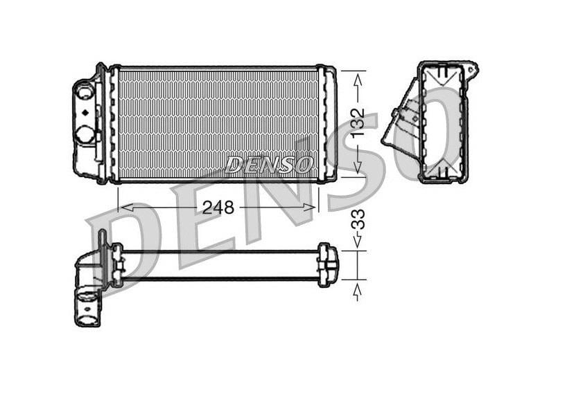 DENSO KALORİFER RADYATÖRÜ (PETEĞİ) FIAT ALBEA/PALIO/STRADA