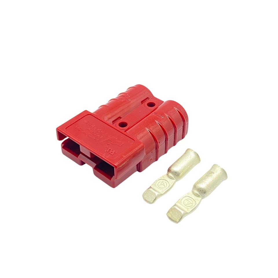 600V AKÜ SOKETİ 50A (KIRMIZI) (ÇAP:36 BOY:48 MM)