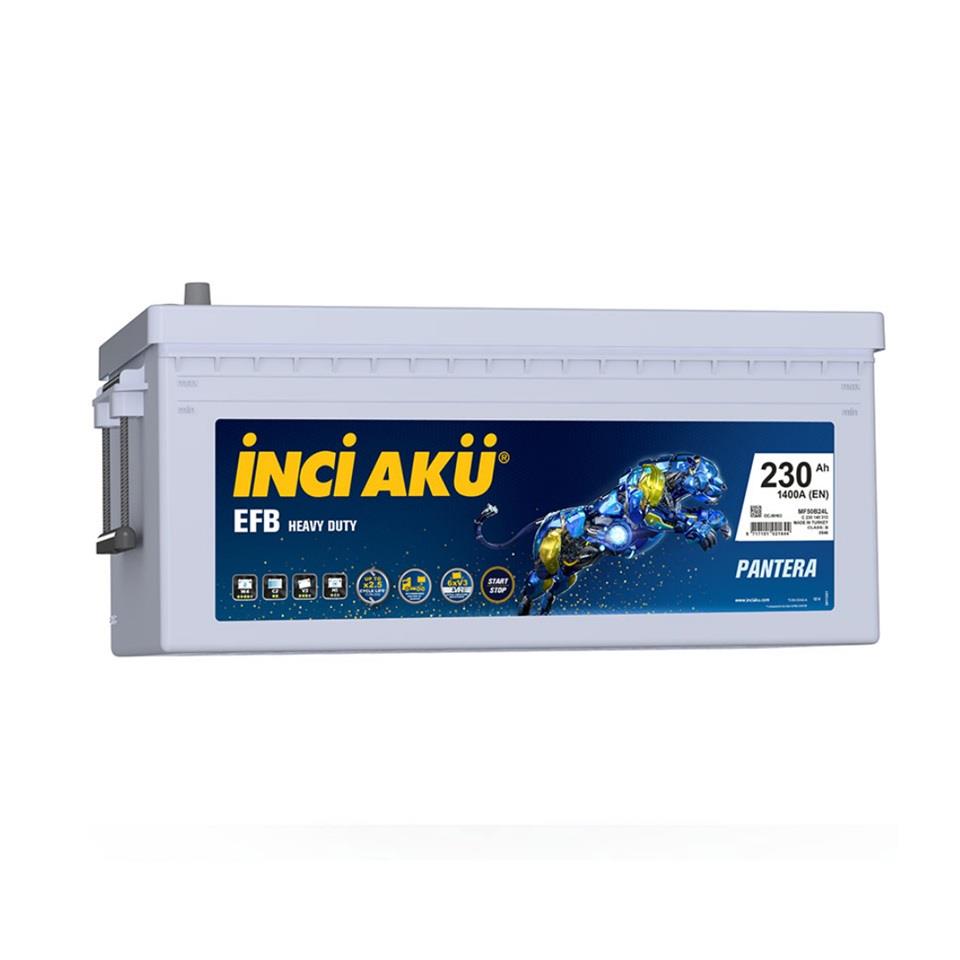 İNCİ 12V 230 AH AKÜ EFB PANTERA 1400 A (EN) (518*276*242)