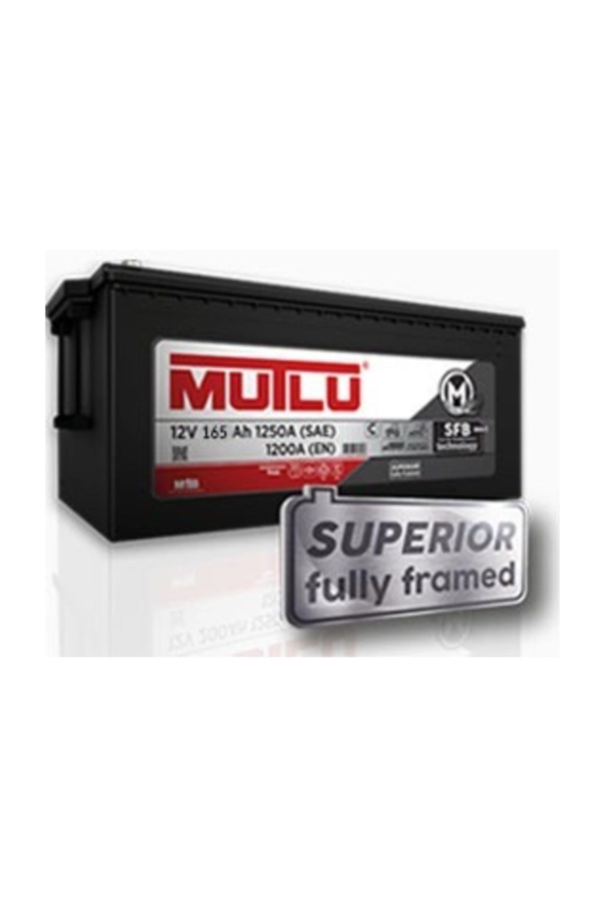 MUTLU 12V 165 AH AKÜ SFB 1100 A (EN) HD (AĞIR HİZMET) (513*223*233) (TIRNAKSIZ)
