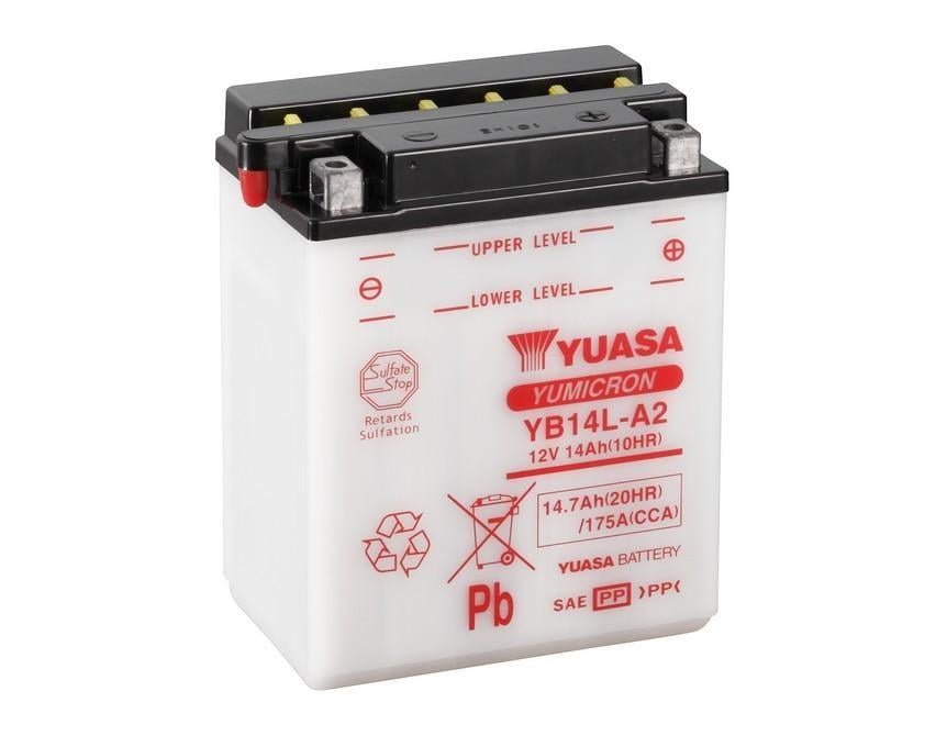 YUASA 12V 14 AH MOTOSİKLET AKÜSÜ 190 A (EN) (136*91*168) (YB14L-A2)
