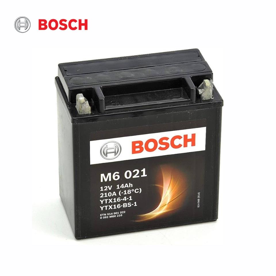 BOSCH 12V 14 AH MOTOSİKLET AKÜSÜ 210 A (EN) (150*87*161) (YTX16-BS-1)
