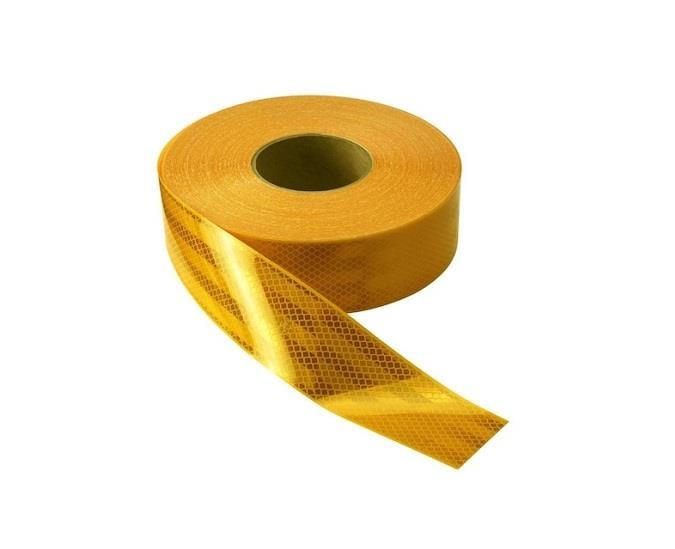 REFLEKTİF ŞERİT 55 MM SARI (SERT YUZEY) (1 MT FİYATIDIR)