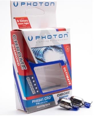 PHOTON 12V DİPSİZ AMPUL T10 5W (DİADEM) BEYAZ IŞIK (2 AD)