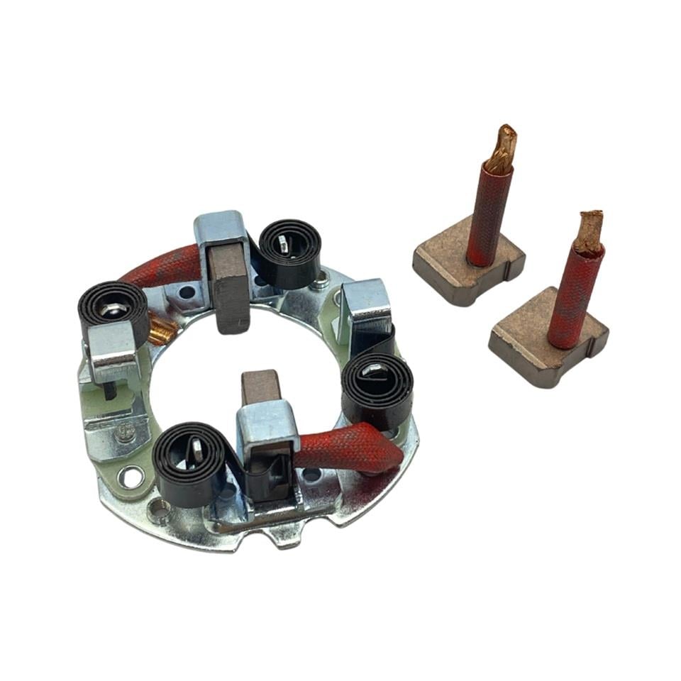 24V MARŞ KÖMÜR YUVASI HITACHI TİPİ (4 KÖMÜRLÜ) (TERS) ISUZU NKR/NPR 