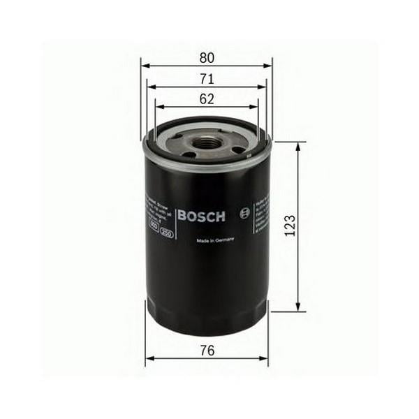 BOSCH YAĞ FİLTRESİ AUDI-SEAT-SKODA-VW