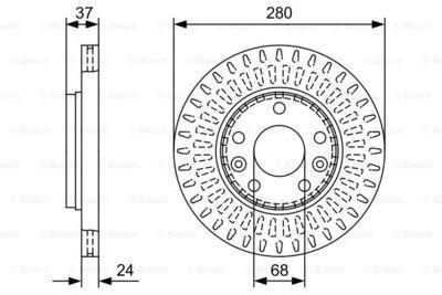 BOSCH ÖN FREN AYNASI (DİSKİ) DACIA DUSTER/SANDERO-REANULT FLUENCE/MEGANE III/SCENIC III/LAGUNA III