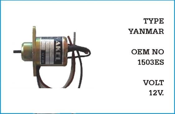 12V STOP SELENOİDİ KULAKLI (VİDALI)