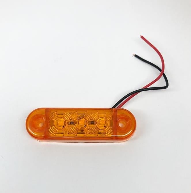 12V-24V MİNİ PARMAK LAMBA 3-LEDLİ SARI (65*20 MM) 