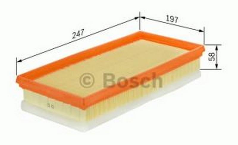 BOSCH HAVA FİLTRESİ (ELYAFLI) RENAULT LAGUNA III/LATITUDE 1.5 DCI (2007-2012)