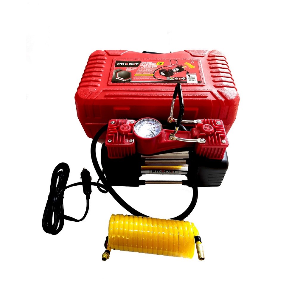 12V LASTİK ŞİŞİRME HAVA KOMPRESÖRÜ METAL ÇİFT PİSTONLU 150 psi