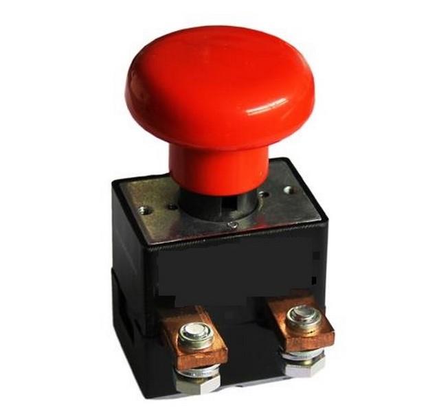 12V-48V ELEKTRİKLİ ACİL STOP BUTONU 250 A İTMELİ-ÇEKMELİ  (DEVRE KESİCİ)