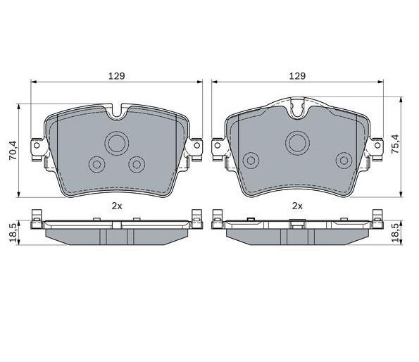 BOSCH ÖN FREN BALATASI BMW 1/2/5/X1/X2/X3 SERİSİ 2014 >