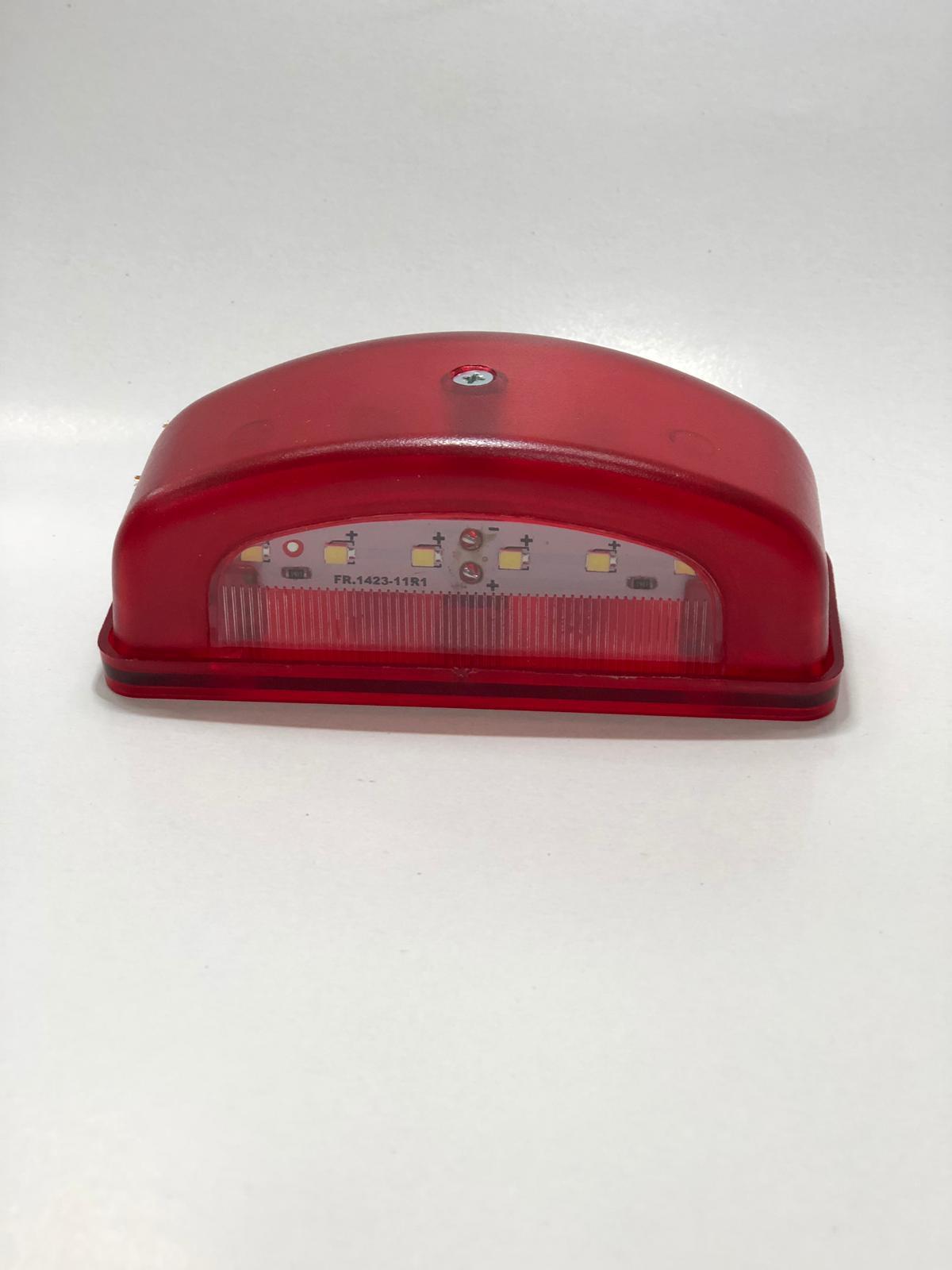 12V-24V PLAKA-POZİSYON LAMBASI 6 LEDLİ (KIRMIZI) 