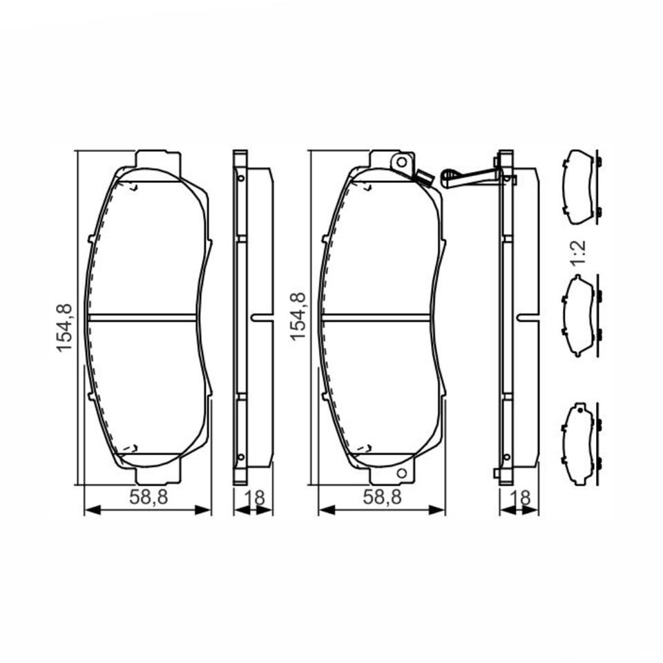ÖN FREN BALATASI HONDA CIVIC VIII/CR-V IV/CR-V