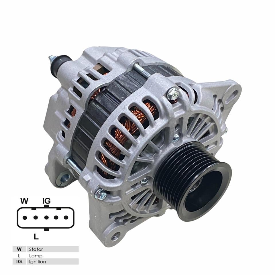 24V ALTERNATÖR DİNAMO MITSUBISHI TİPİ 130 A (5 FİŞ SOKETLİ) (W-L-IG . .) FORD CARGO