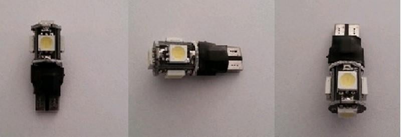12V DİPSİZ AMPUL BEYAZ (4+1 LEDLİ) T10 ÇAKARLI 6500K (FONKSİYONLU) (2 AD)