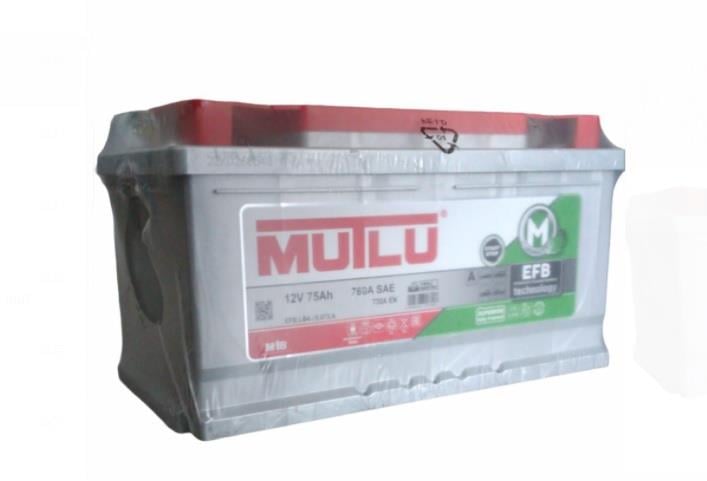 MUTLU 12V 75 AH AKÜ EFB 730 A (EN) (START-STOP) (315*175*175) (ALÇAK)