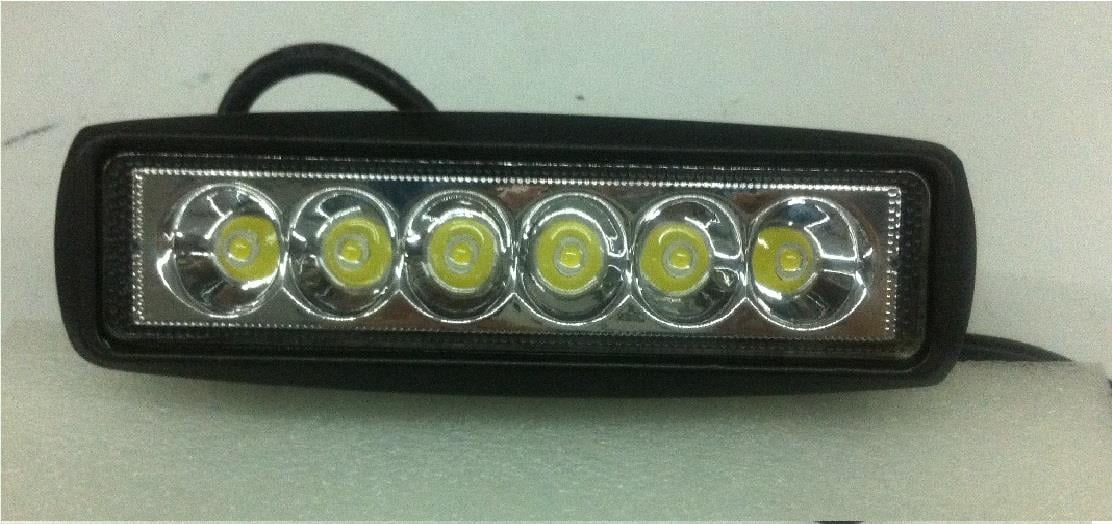 9V-32V ÇALIŞMA LAMBASI/OFF-ROAD İNCE TİP (6 X 3W POWER LEDLİ) (160*45 MM)