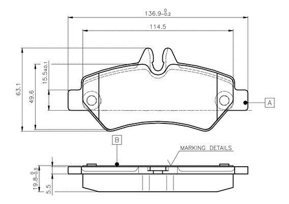 GRAP ARKA FREN BALATASI VW CRAFTER/MERCEDES SPRINTER 2006 >