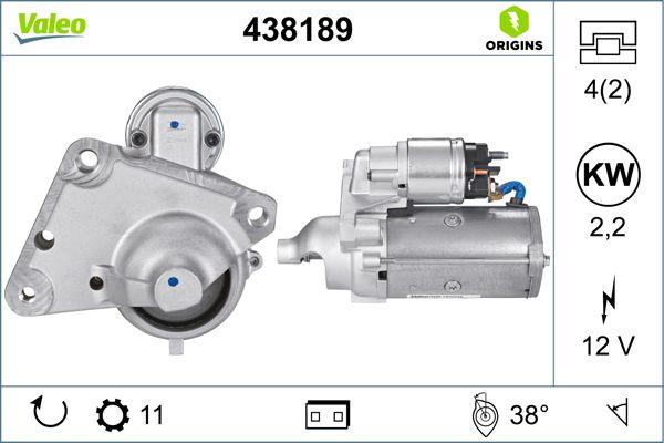 VALEO 12V MARŞ MOTORU 11 DİŞ 2.2 KW CITROEN BERLINGO/C1/C3/NEMO-PEUGEOT 206/306/BIPPER/PARTNER TEPEE