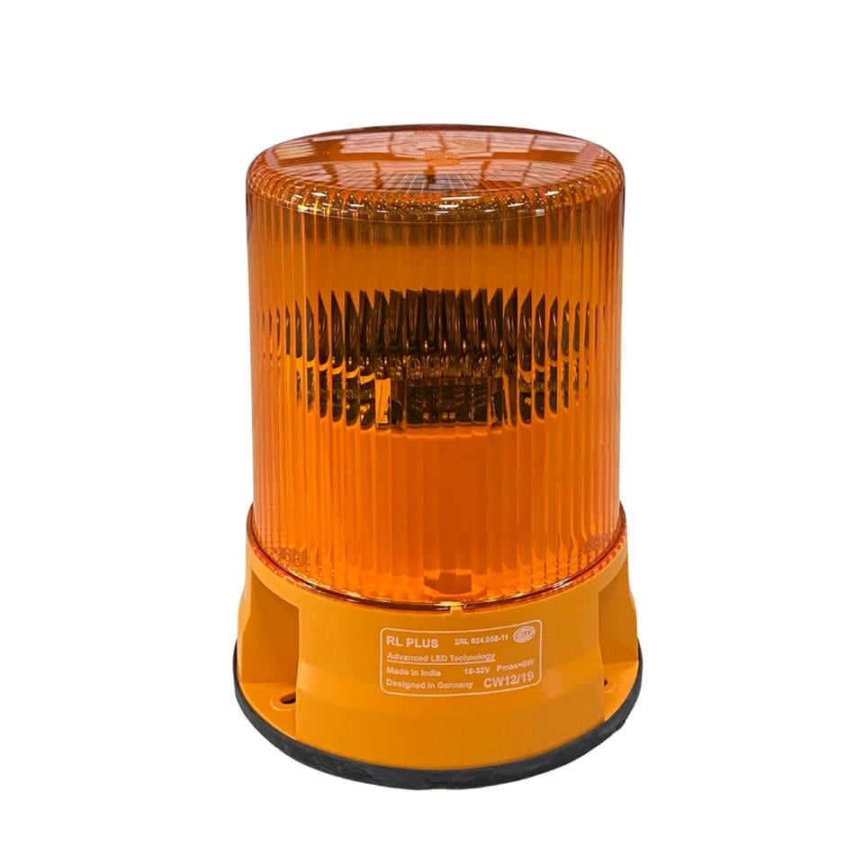 HELLA 12V-24V DÖNER-ÇAKAR TEPE LAMBA LEDLİ (SARI) (FONKSİYONLU) (165*185 MM)