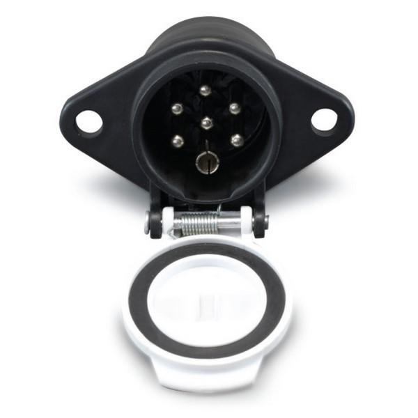 TIR DORSE ELEKTRİK SOKETİ (RÖMORK FİŞİ) (7'Lİ DİŞİ VİDALI) (PLS BEYAZ) (S TİPİ)