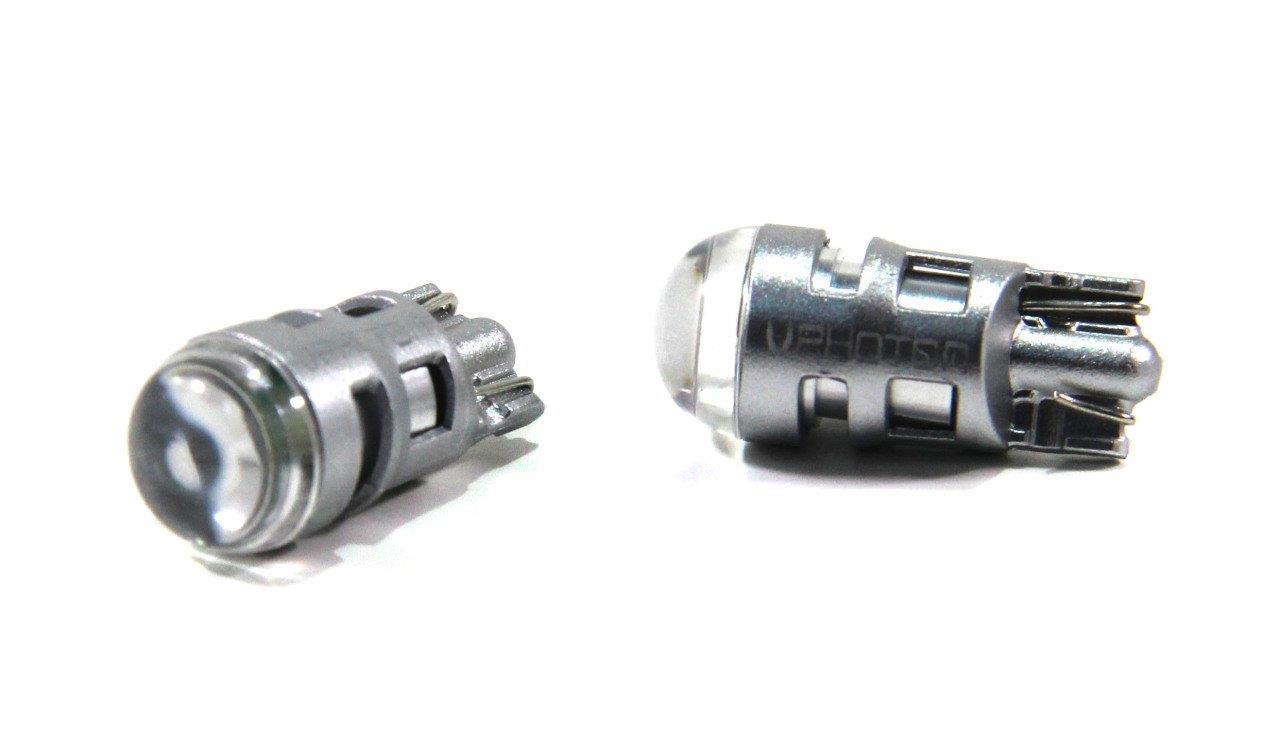PHOTON 12V DİPSİZ AMPUL T10 MERCEKLİ (TEK LEDLİ) BEYAZ 7000K (2 AD)