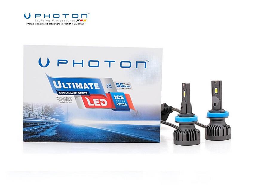 PHOTON 12V-24V H11 CSP LED XENON FAR AMPUL SETİ 6000K 9500 LÜMEN CANBUS
