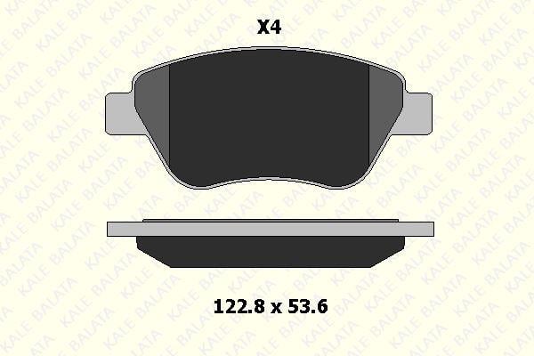 KALE ÖN FREN BALATASI CITROEN NEMO-FIAT FIORINO-PEUGEOT BIPPER
