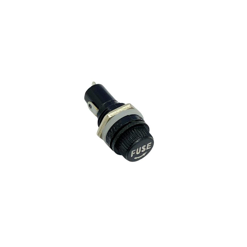 CAM SİGORTA YUVASI (SİGORTASIZ) (10A 250V/15A 125V AC) (14 MM)