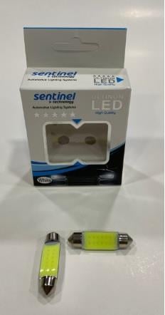 12V SOFİT AMPUL COB LED BEYAZ (39 MM) (2 AD)