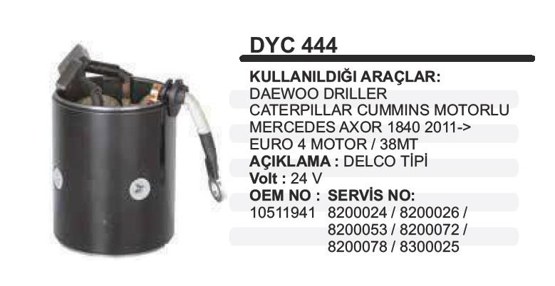 24V MARŞ GÖVDESİ DELCO TİPİ 8.2 KW CATERPILLAR-DAEWOO DOOSAN-MERCEDES AXOR (CUMMINS MOTOR) 38MT