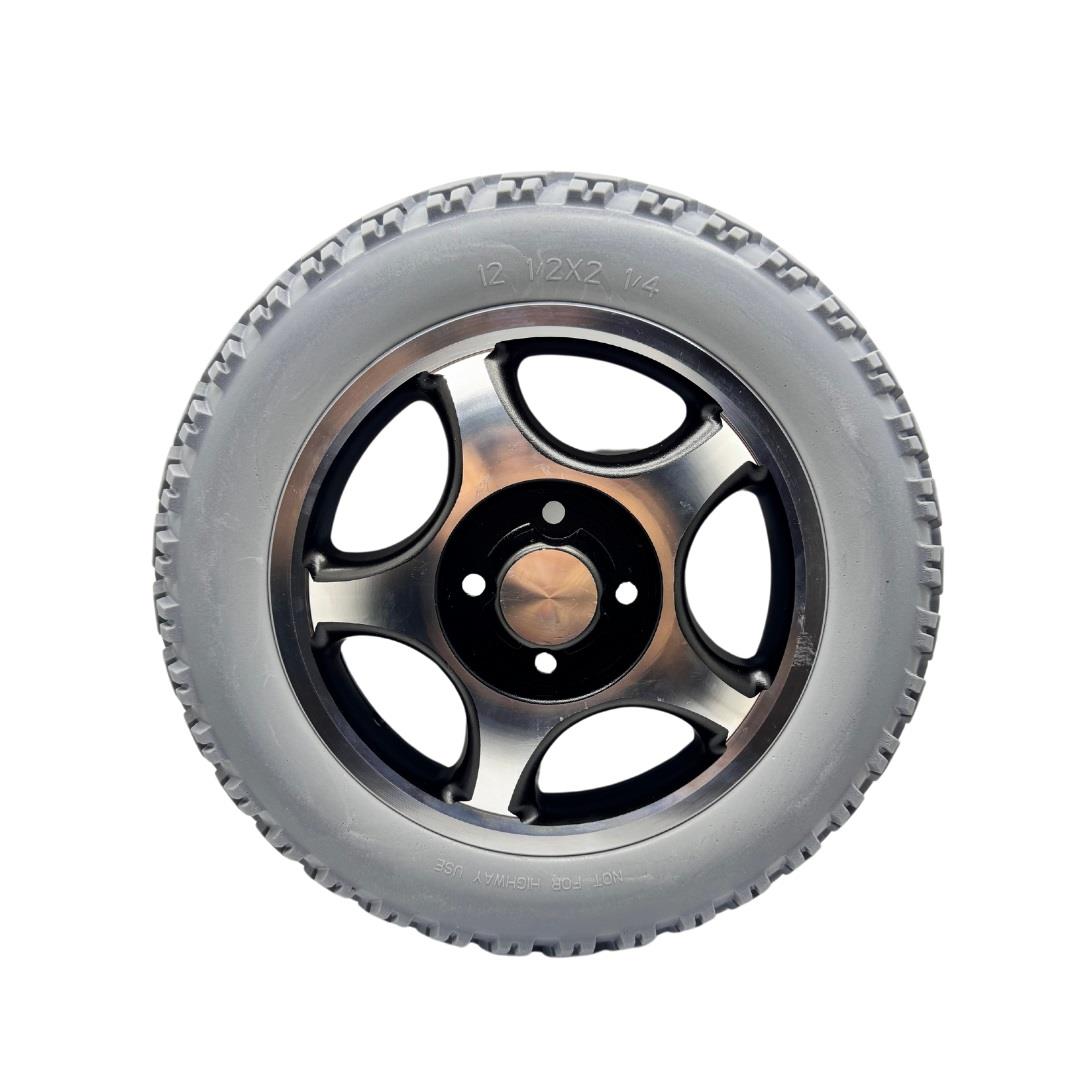 ARKA TEKERLEK SİLİKON DOLGU ALÜMİNYUM JANTLI 62-203 GRİ (12 1/2 X 2 1/4) ENGELLİ ARACI