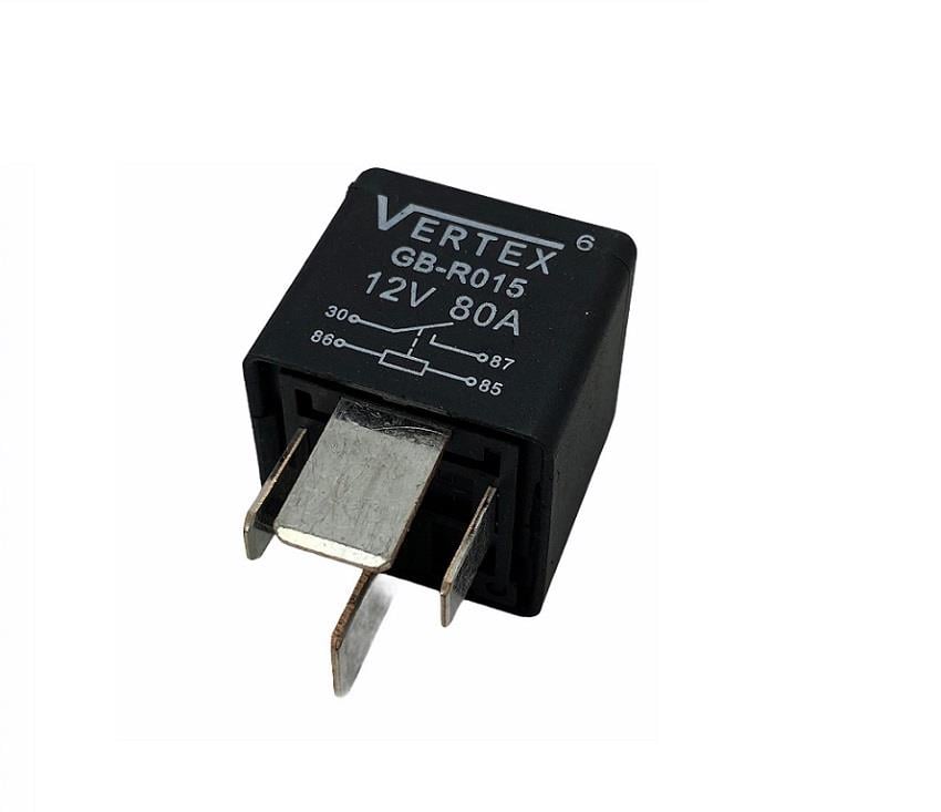 12V RÖLE 4 UÇLU 80 A (2 UÇ KÜÇÜK / 2 UÇ BÜYÜK) (6.3 MM / 9.5 MM)