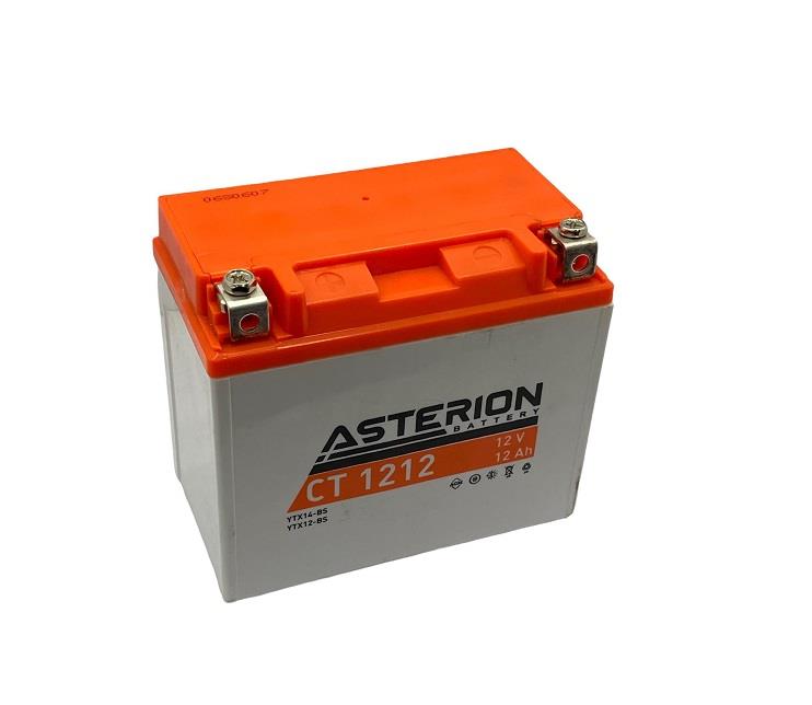 ASTERION 12V 12 AH MOTOSİKLET AKÜSÜ AGM 180 A (EN) (150*86*131 MM) (YTX12-BS)