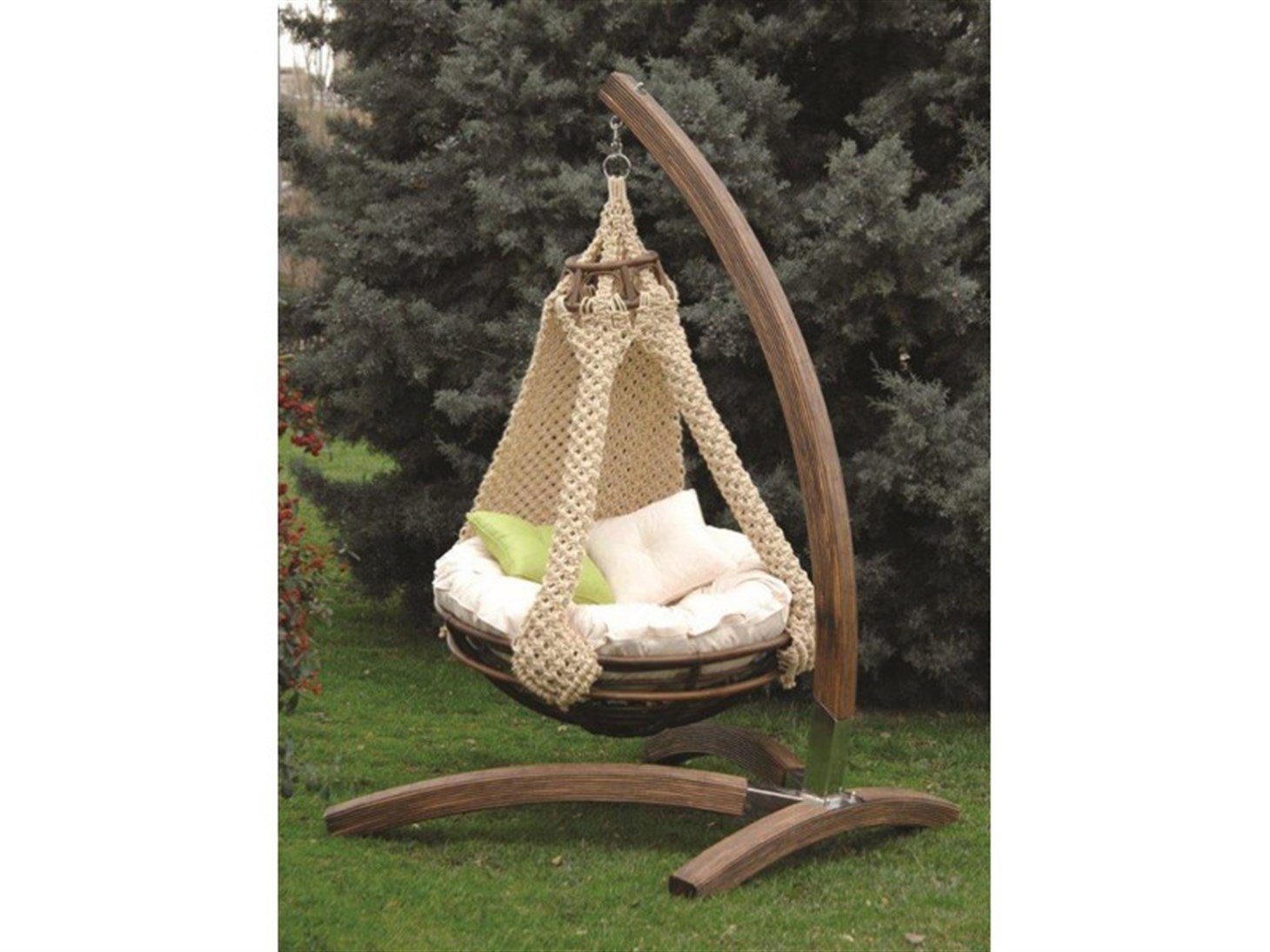 Bahçe Balkon Teras Salıncağı Rmn-S105, Kahverengi