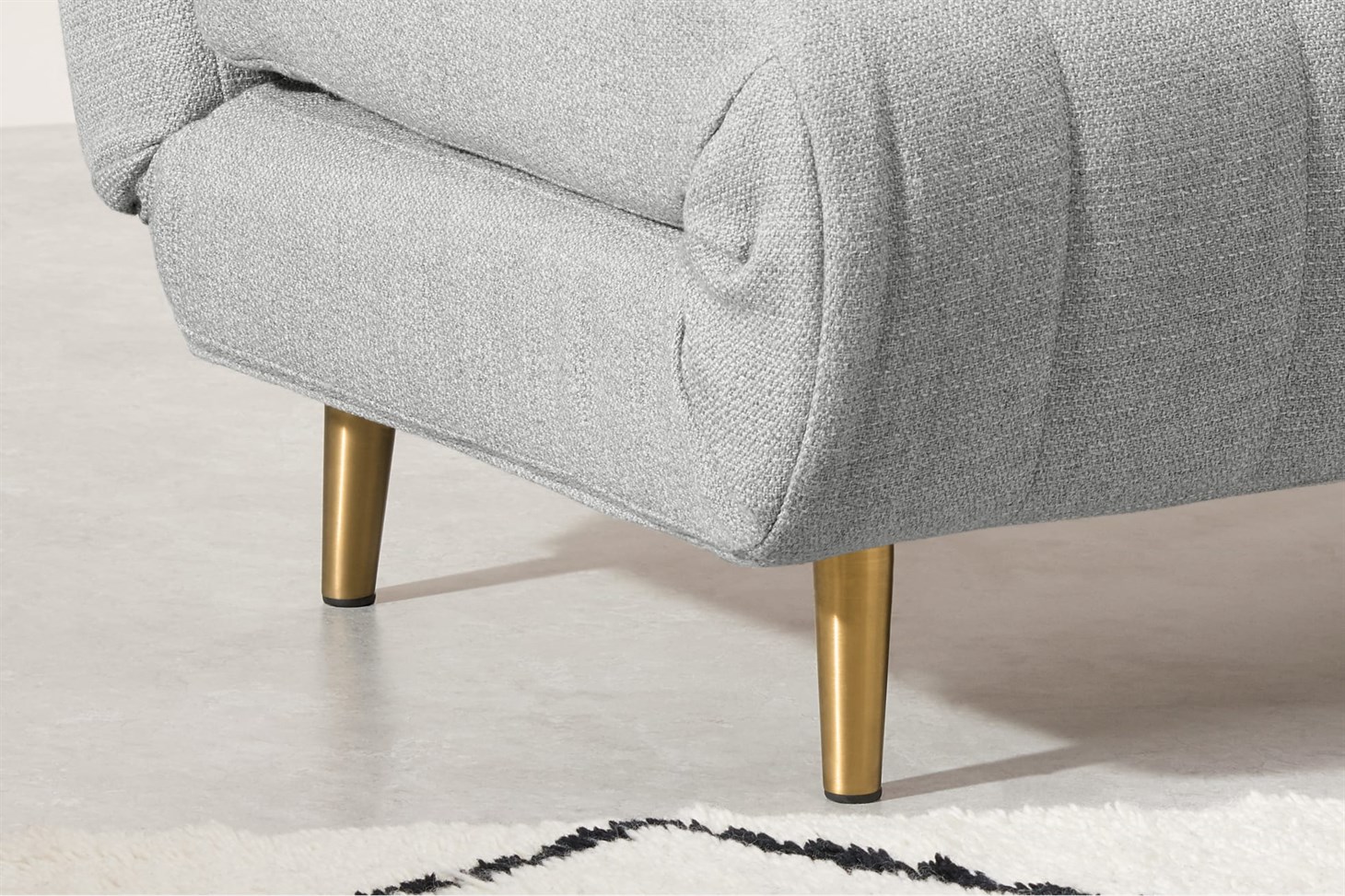 Yataklı Kanepe, Dar Çekyat, Rmn 5268, Gri Romano