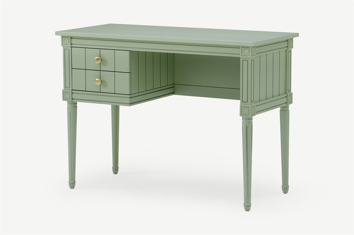 Bourbon Vintage Compact Desk, Sage Green