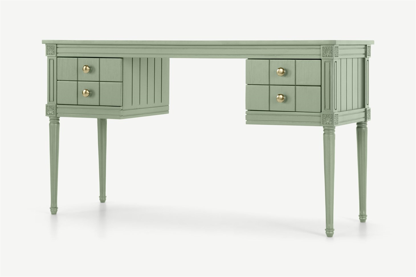 Bourbon Vintage Desk, Sage Green