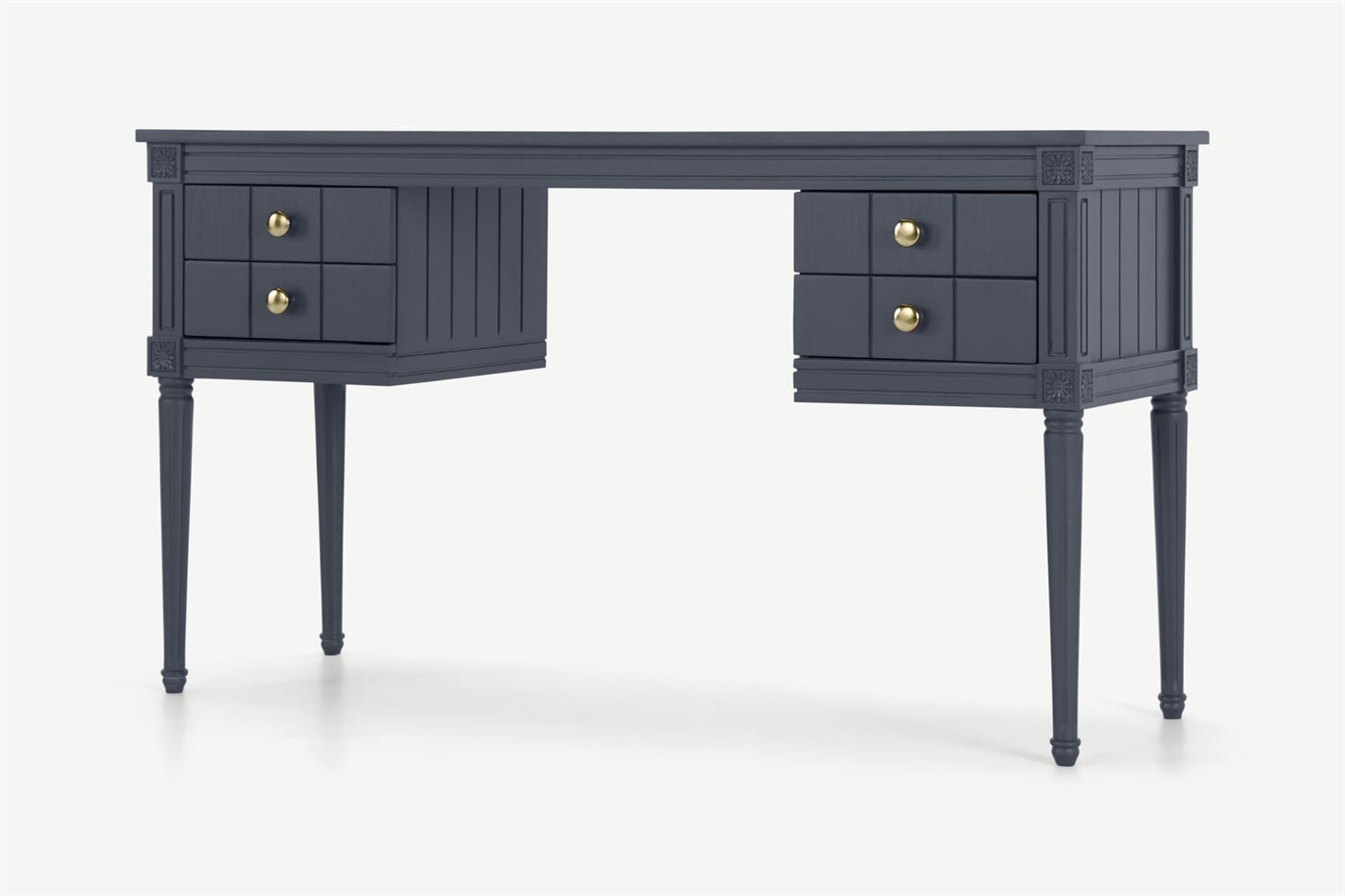 Bourbon Vintage Desk, Slate Blue