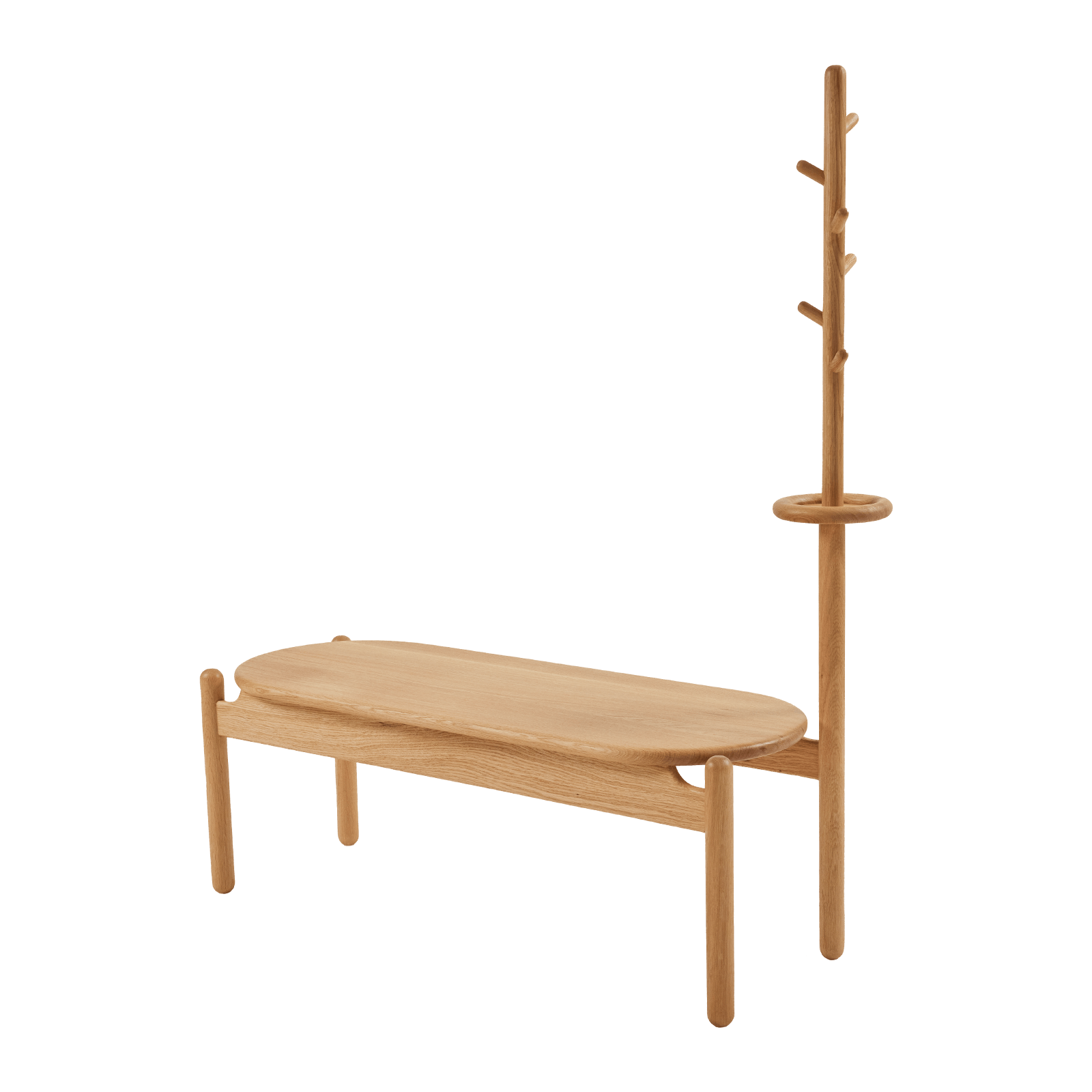 Giraffe Askılı Bank, Masif Meşe (American White Oak)